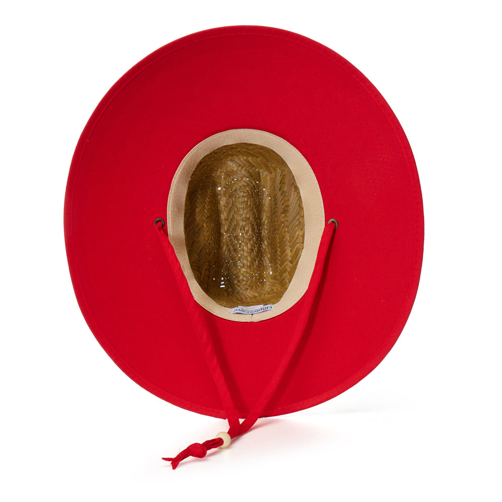 Empire Cove Straw Lifeguard Sun Hats with Cotton Underbrim Coastal Edition