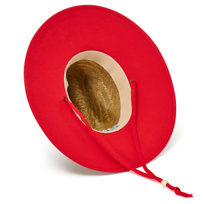 Empire Cove Straw Lifeguard Sun Hats with Cotton Underbrim Coastal Edition