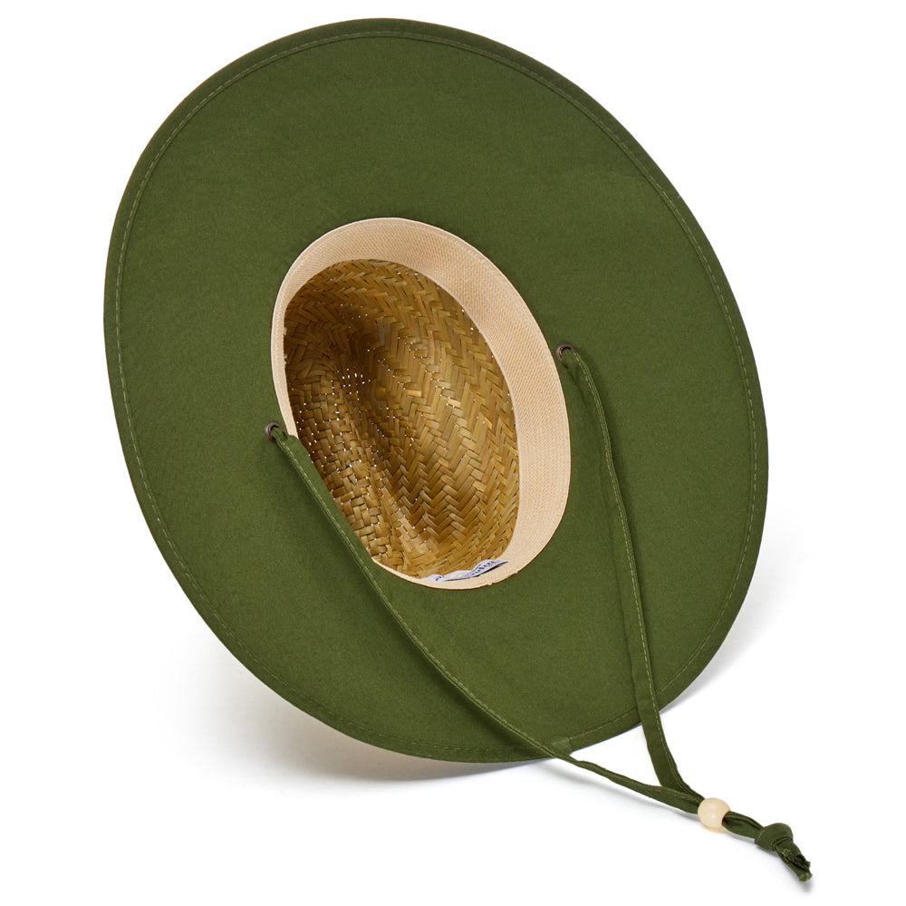 Empire Cove Straw Lifeguard Sun Hats with Cotton Underbrim Coastal Edition