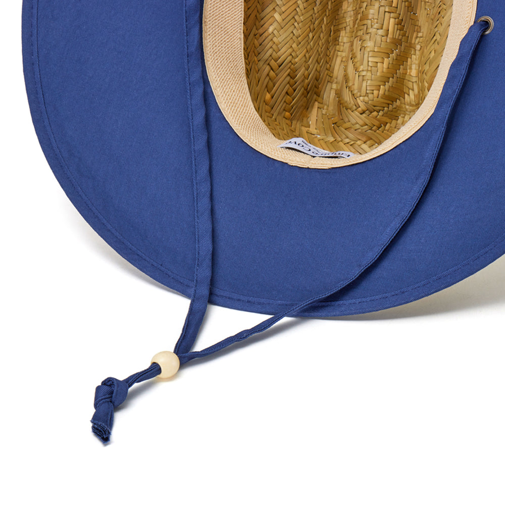 Empire Cove Straw Lifeguard Sun Hats with Cotton Underbrim Coastal Edition
