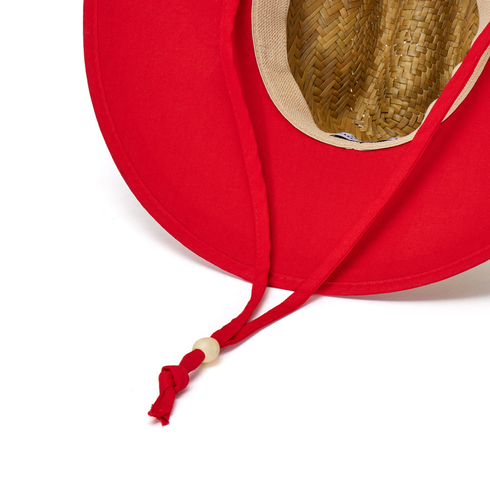 Empire Cove Straw Lifeguard Sun Hats with Cotton Underbrim Coastal Edition