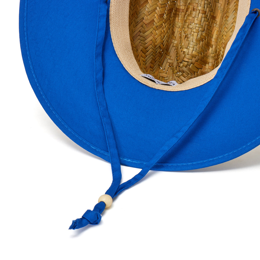Empire Cove Straw Lifeguard Sun Hats with Cotton Underbrim Coastal Edition