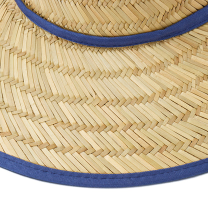 Empire Cove Straw Lifeguard Sun Hats with Cotton Underbrim Coastal Edition