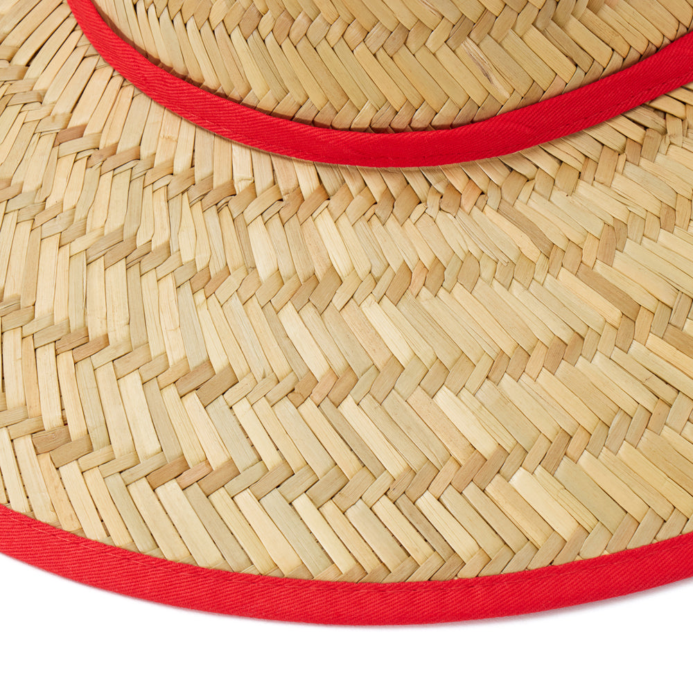 Empire Cove Straw Lifeguard Sun Hats with Cotton Underbrim Coastal Edition