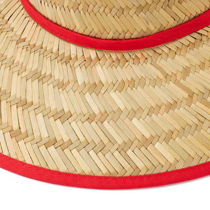 Empire Cove Straw Lifeguard Sun Hats with Cotton Underbrim Coastal Edition