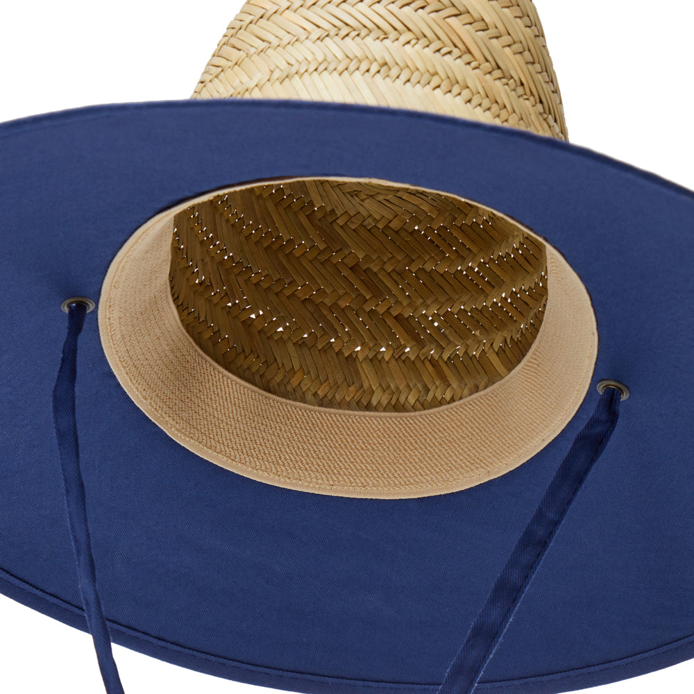 Empire Cove Straw Lifeguard Sun Hats with Cotton Underbrim Coastal Edition