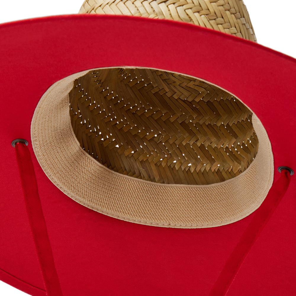 Empire Cove Straw Lifeguard Sun Hats with Cotton Underbrim Coastal Edition