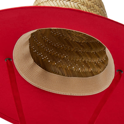 Empire Cove Straw Lifeguard Sun Hats with Cotton Underbrim Coastal Edition