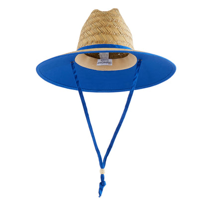 Empire Cove Straw Lifeguard Sun Hats with Cotton Underbrim Coastal Edition