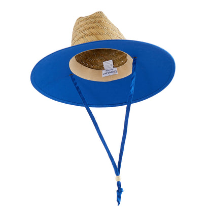Empire Cove Straw Lifeguard Sun Hats with Cotton Underbrim Coastal Edition