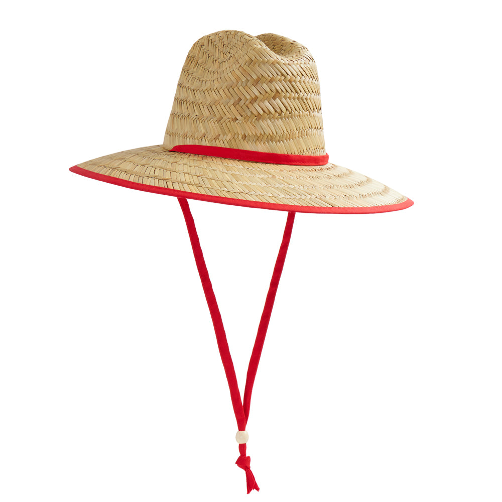 Empire Cove Straw Lifeguard Sun Hats with Cotton Underbrim Coastal Edition