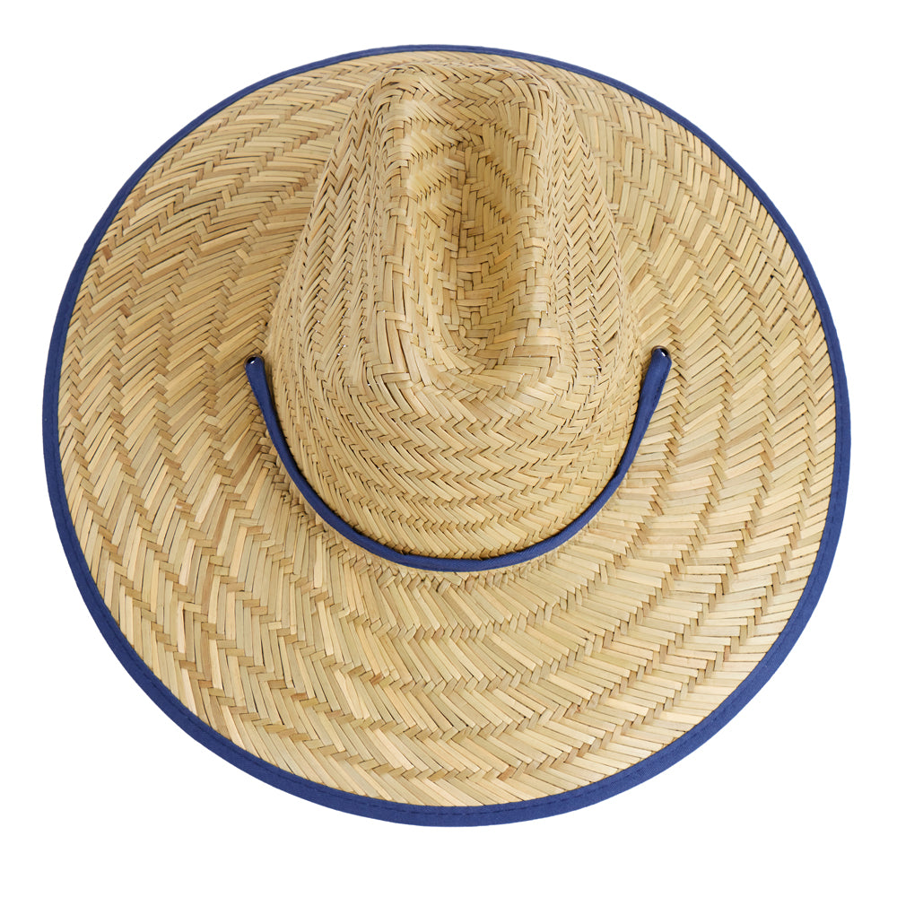 Empire Cove Straw Lifeguard Sun Hats with Cotton Underbrim Coastal Edition