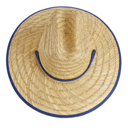 Empire Cove Straw Lifeguard Sun Hats with Cotton Underbrim Coastal Edition