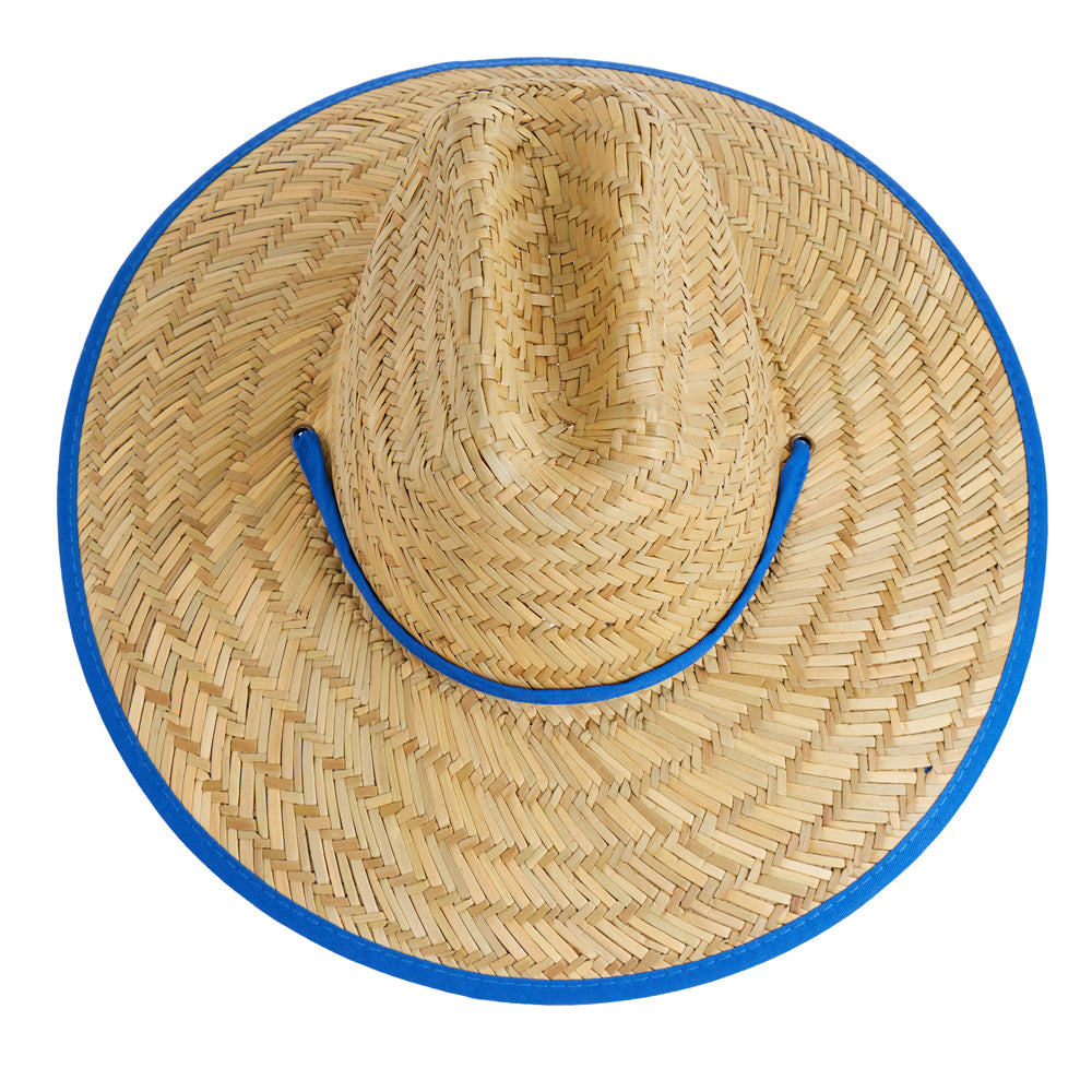 Empire Cove Straw Lifeguard Sun Hats with Cotton Underbrim Coastal Edition