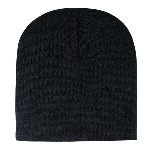 Decky 187 Acrylic Short Beanie Knit Cap - Blank