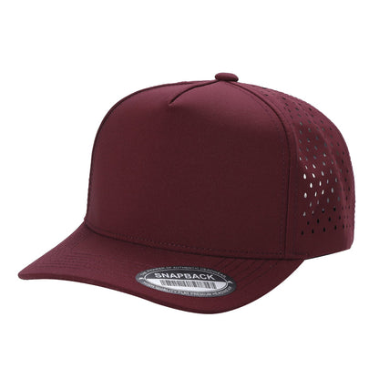 Custom Embroidered Unbranded 5 Panel Perforated Laser Mesh Hat Waterproof Cap