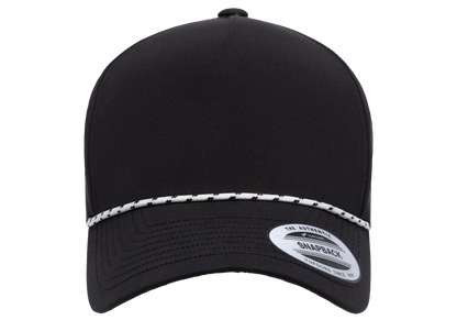 YP Classics 5389BD 5-Panel Snapback Cap with Perforations and Braided Rope