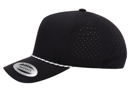 YP Classics 5389BD 5-Panel Snapback Cap with Perforations and Braided Rope