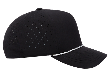 YP Classics 5389BD 5-Panel Snapback Cap with Perforations and Braided Rope