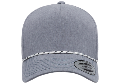 YP Classics 5389BD 5-Panel Snapback Cap with Perforations and Braided Rope