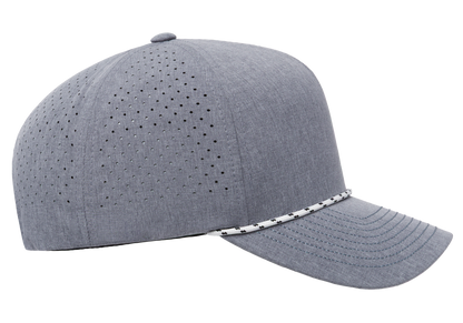 YP Classics 5389BD 5-Panel Snapback Cap with Perforations and Braided Rope