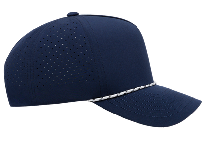 YP Classics 5389BD 5-Panel Snapback Cap with Perforations and Braided Rope