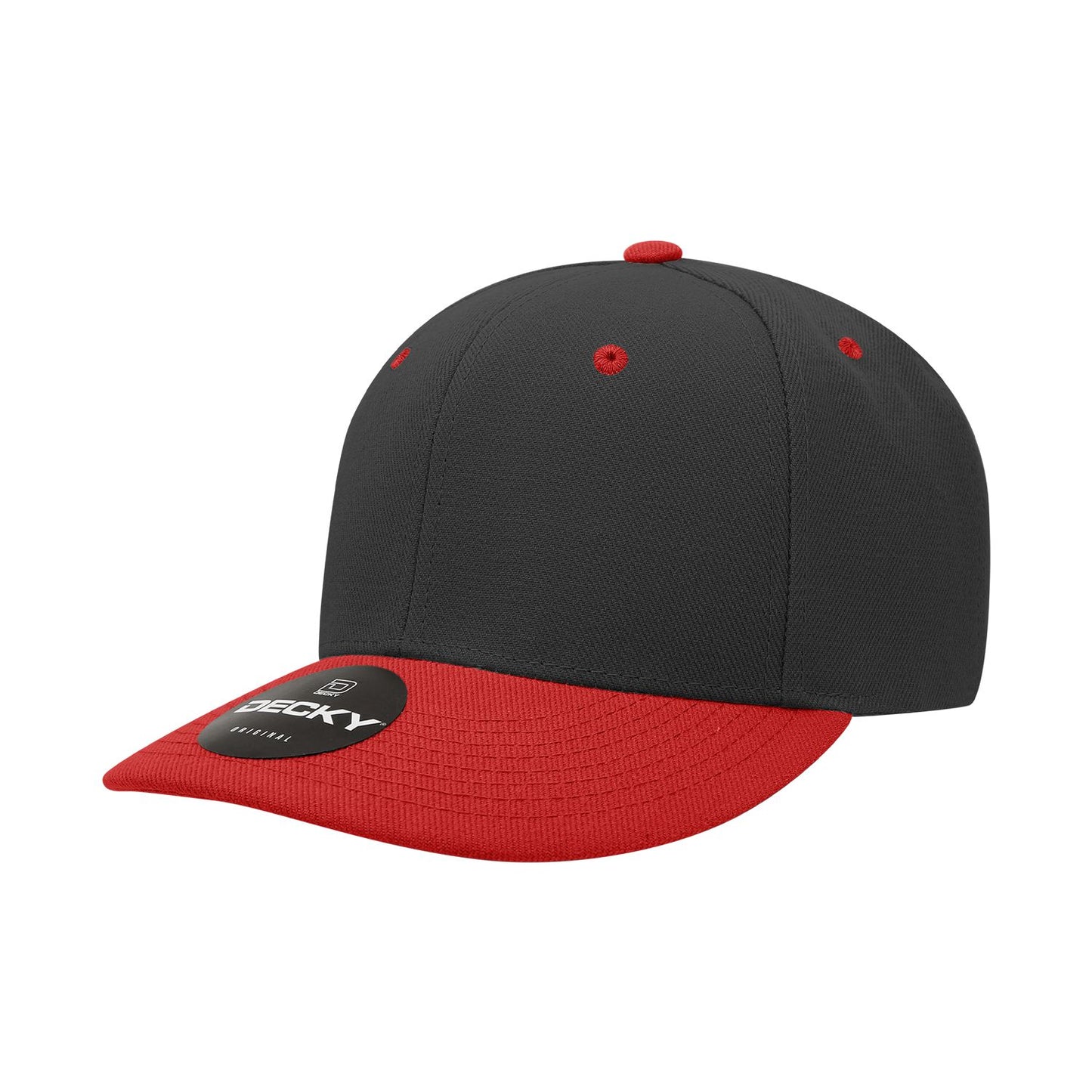 Decky 207 Deluxe Mid Pro Baseball Hat, 6 Panel Structured Cap - Blank