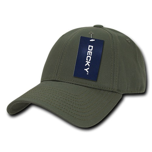 Decky 209 - 6 Panel Low Profile Structured Cotton Cap, Baseball Hat