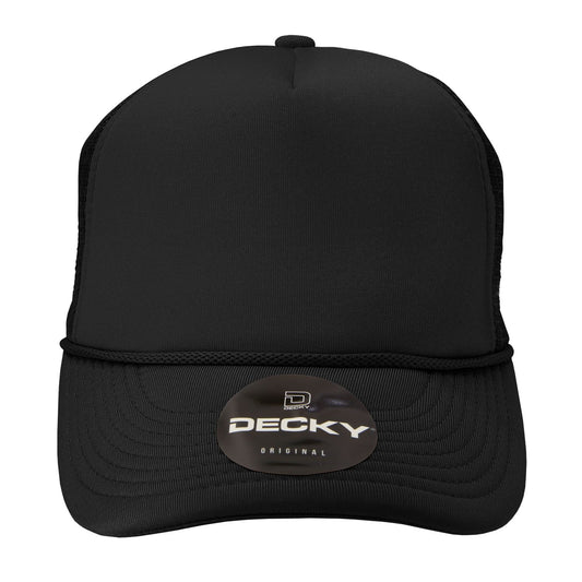 Decky 211 5-Panel Foam Trucker Cap Mesh Back Hat - Blank