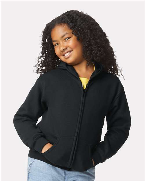 Gildan 18600B Youth Heavy Blend™ Full-Zip Hooded Sweatshirt