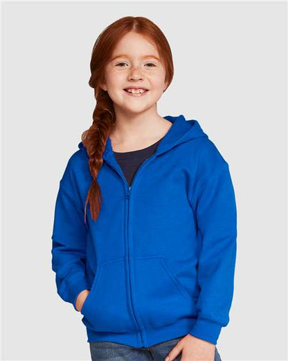 Gildan 18600B Youth Heavy Blend™ Full-Zip Hooded Sweatshirt