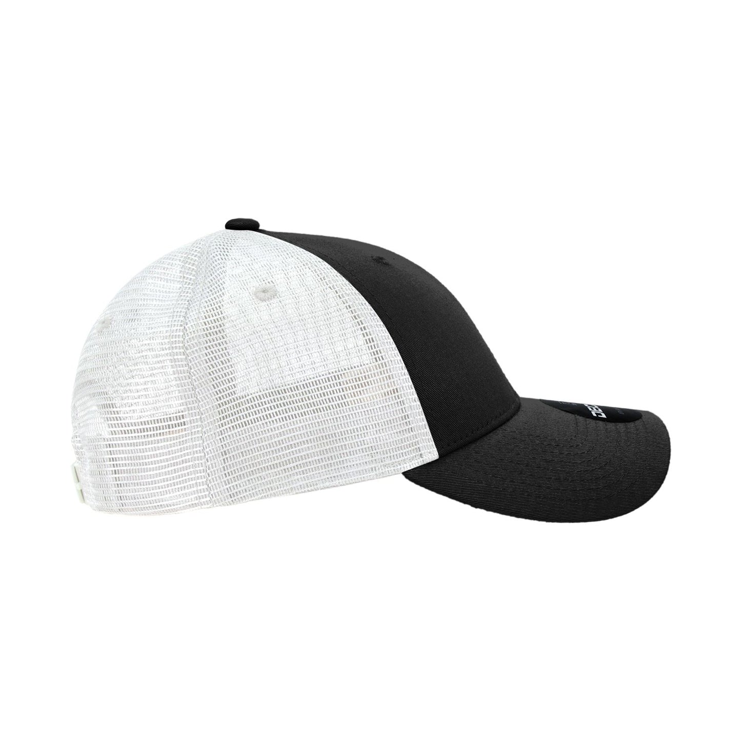 Decky 214 6 Panel Low Profile Structured Cotton Trucker Hat, Mesh Golf Cap - Blank