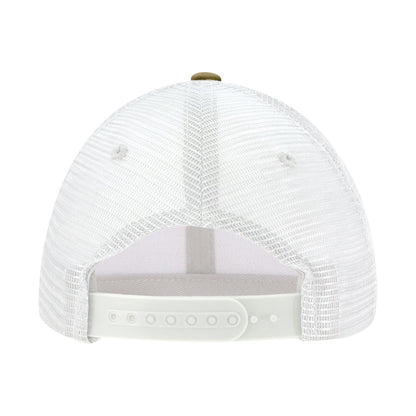 Decky 214 6 Panel Low Profile Structured Cotton Trucker Hat, Mesh Golf Cap - Blank