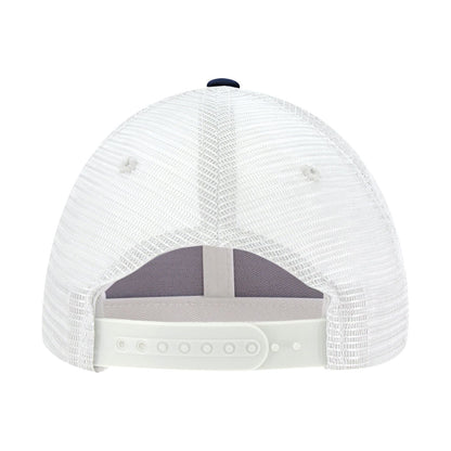 Decky 214 6 Panel Low Profile Structured Cotton Trucker Hat, Mesh Golf Cap - Blank