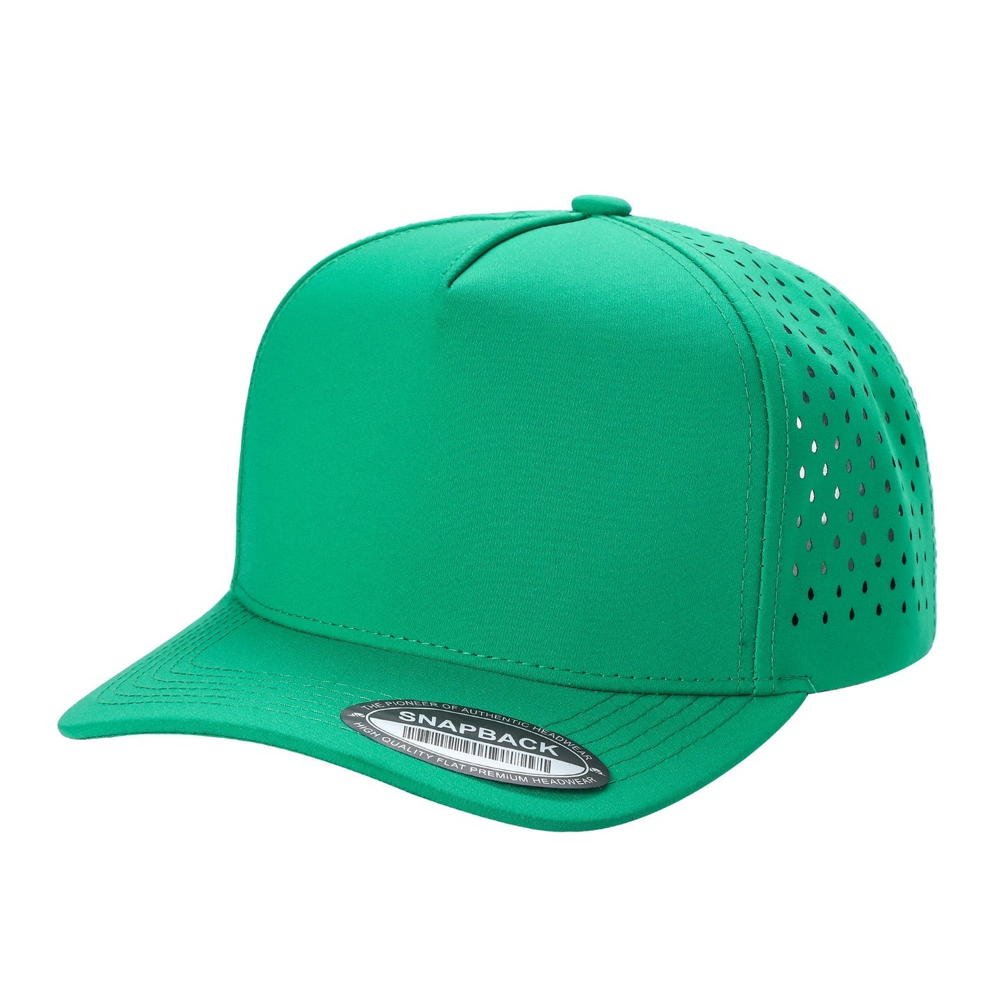 Custom Embroidered Unbranded 5 Panel Perforated Laser Mesh Hat Waterproof Cap