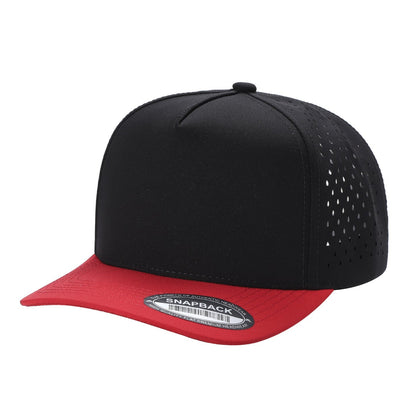 Custom Embroidered Unbranded 5 Panel Perforated Laser Mesh Hat Waterproof Cap