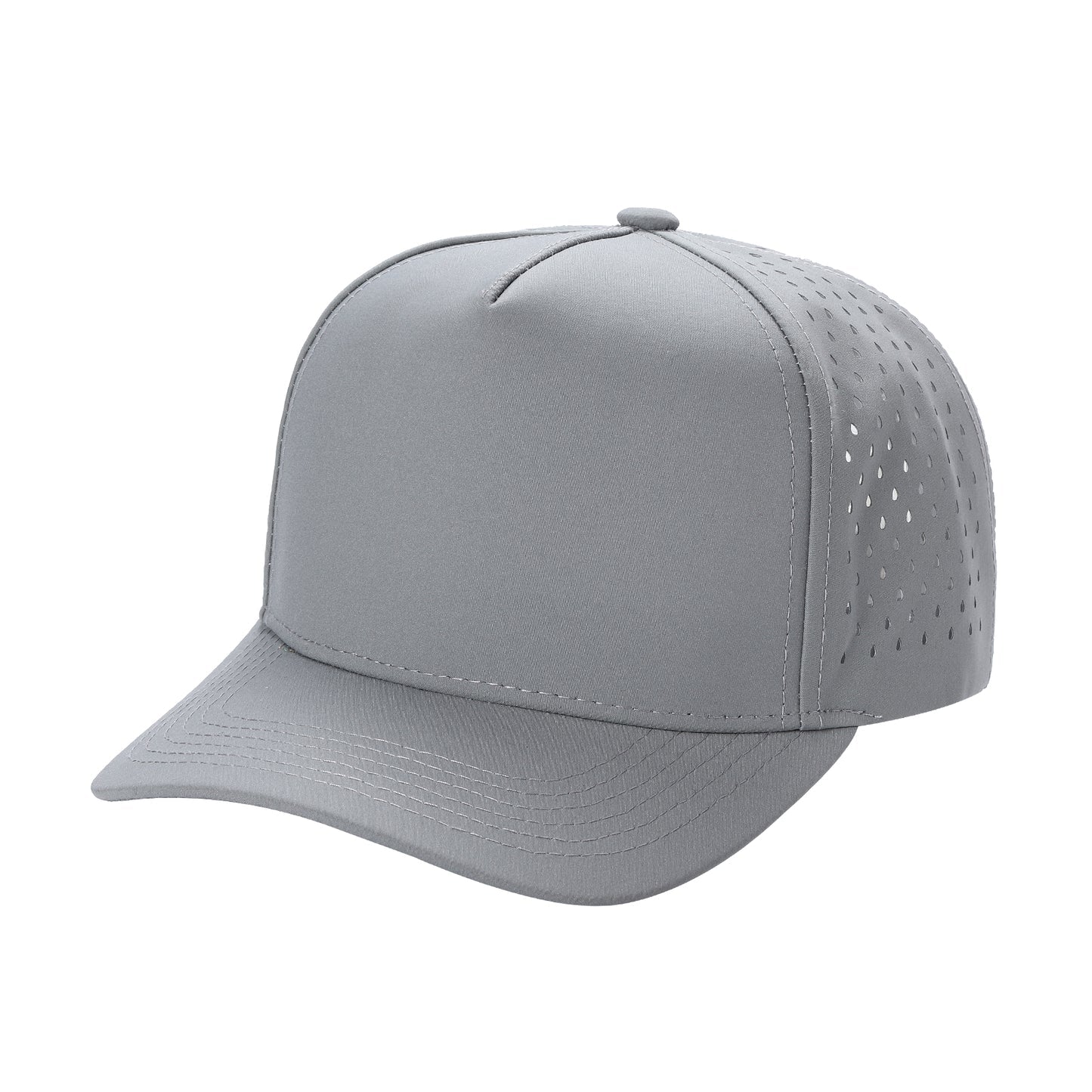 Custom Embroidered Unbranded 5 Panel Perforated Laser Mesh Hat Waterproof Cap