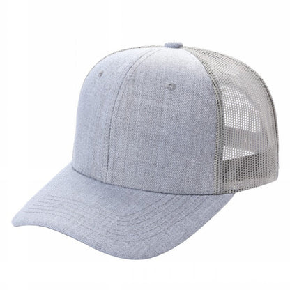 Unbranded 6-Panel Curve Trucker Hat, Blank Mesh Back Cap