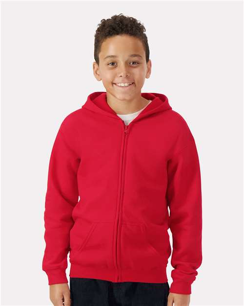 Gildan 18600B Youth Heavy Blend™ Full-Zip Hooded Sweatshirt