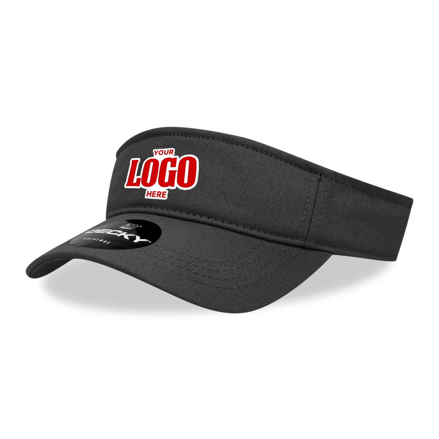 Custom Embroidered Decky 3001 - Cotton Visor, Sports Visor