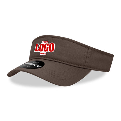 Custom Embroidered Decky 3001 - Cotton Visor, Sports Visor