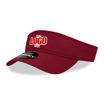 Custom Embroidered Decky 3001 - Cotton Visor, Sports Visor