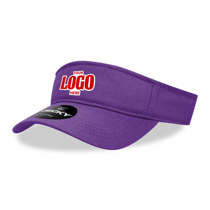 Custom Embroidered Decky 3001 - Cotton Visor, Sports Visor