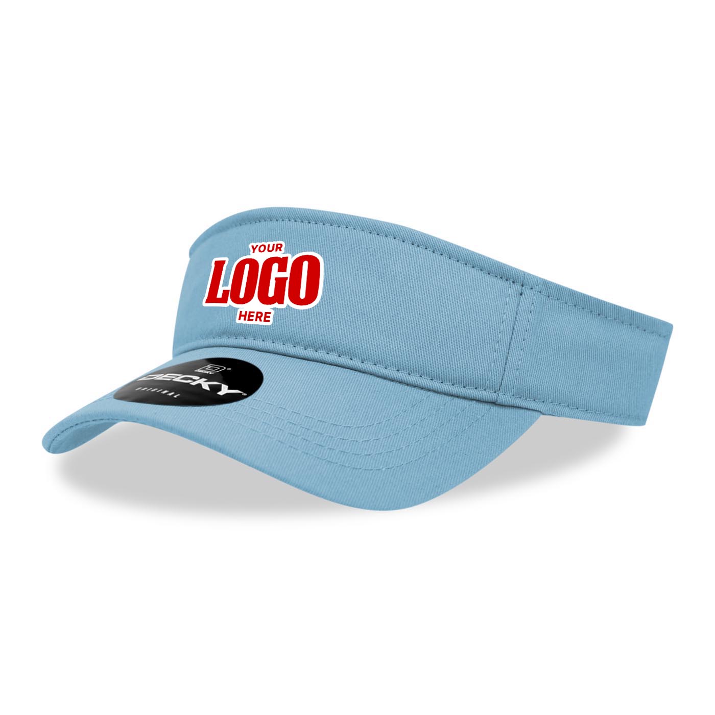 Custom Embroidered Decky 3001 - Cotton Visor, Sports Visor