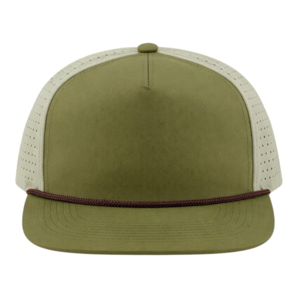 Blank Rope Hats Perforated Unstructured Cap