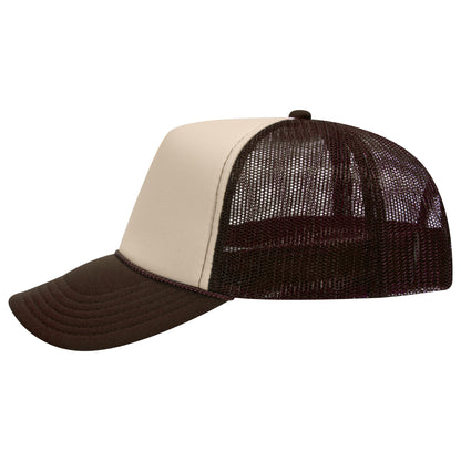 OTTO 32-467 5-Panel, Mid Profile Foam Trucker Hats, Mesh Back