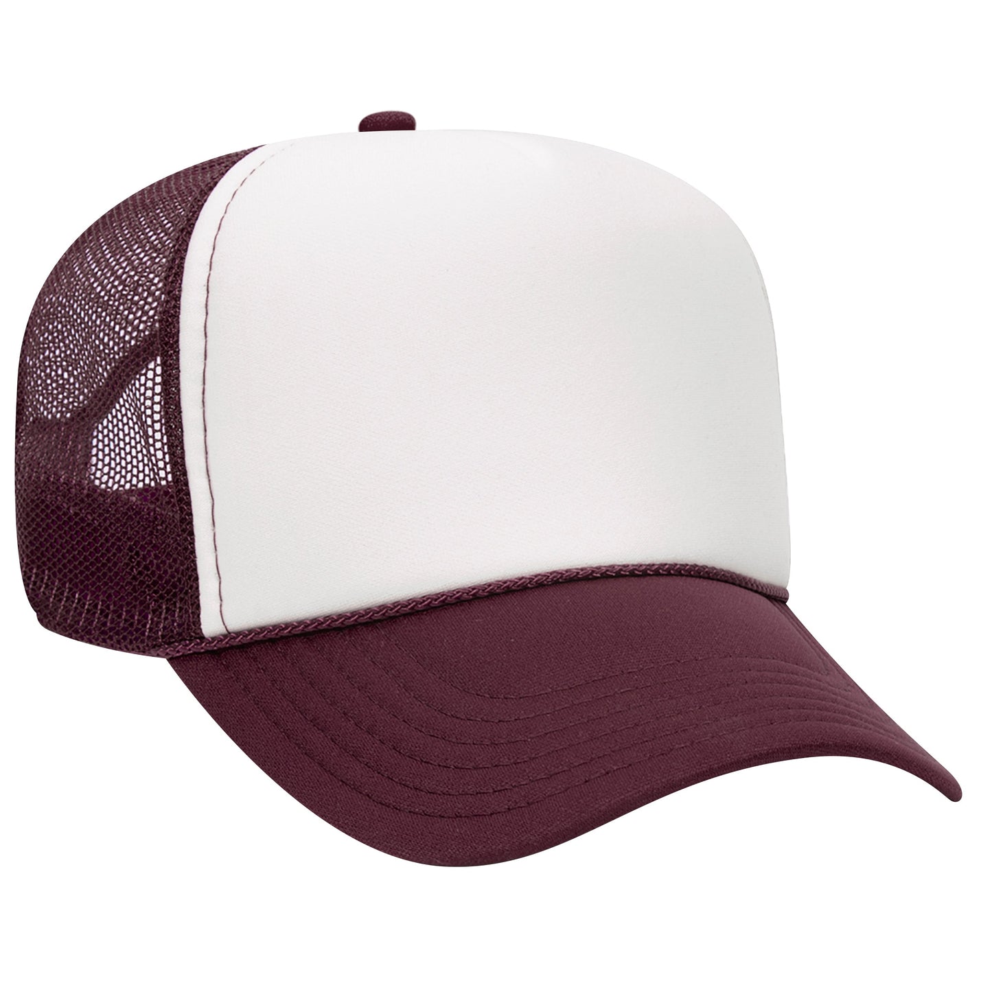 OTTO 32-467 5-Panel, Mid Profile Foam Trucker Hats, Mesh Back