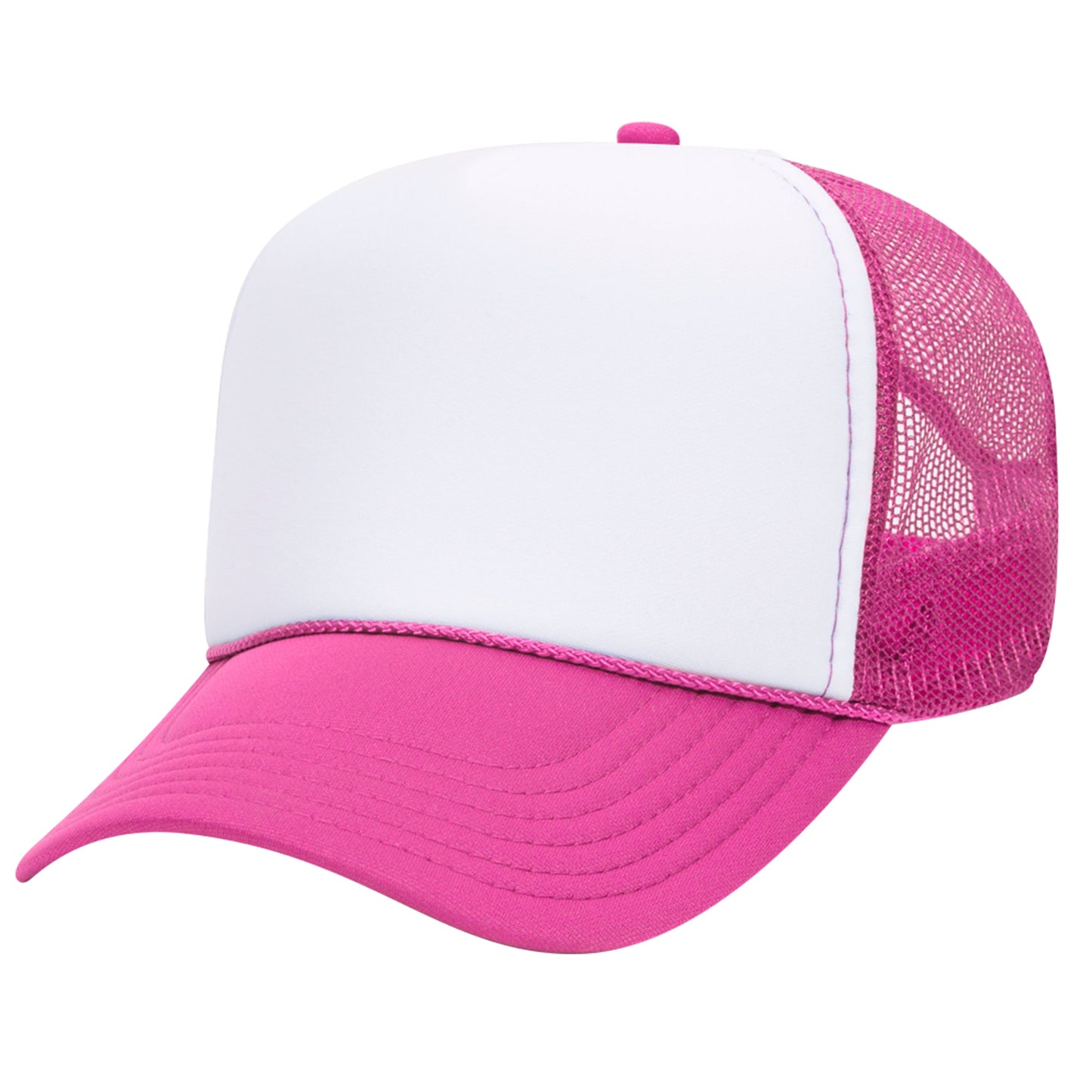 OTTO 32-467 5-Panel, Mid Profile Foam Trucker Hats, Mesh Back