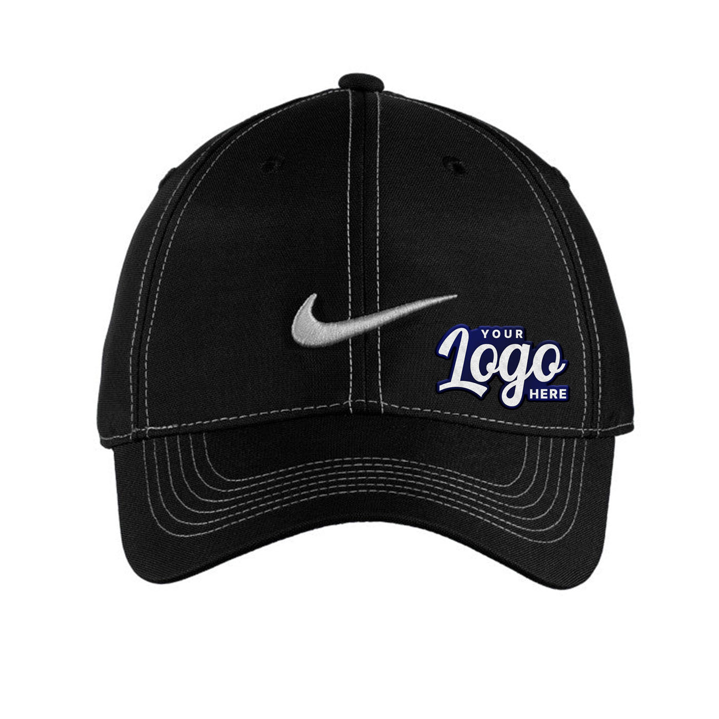 Custom Embroidered Nike 333114 Swoosh Front Cap – Star Hats and