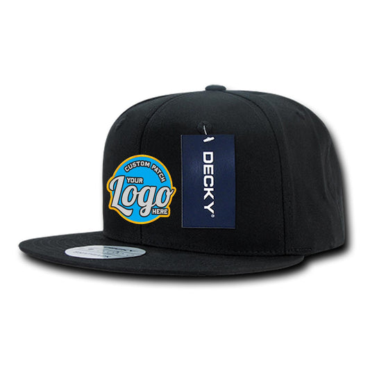 Custom Patch Decky 361 - Cotton Snapback Hat, Flat Bill Cap - 361